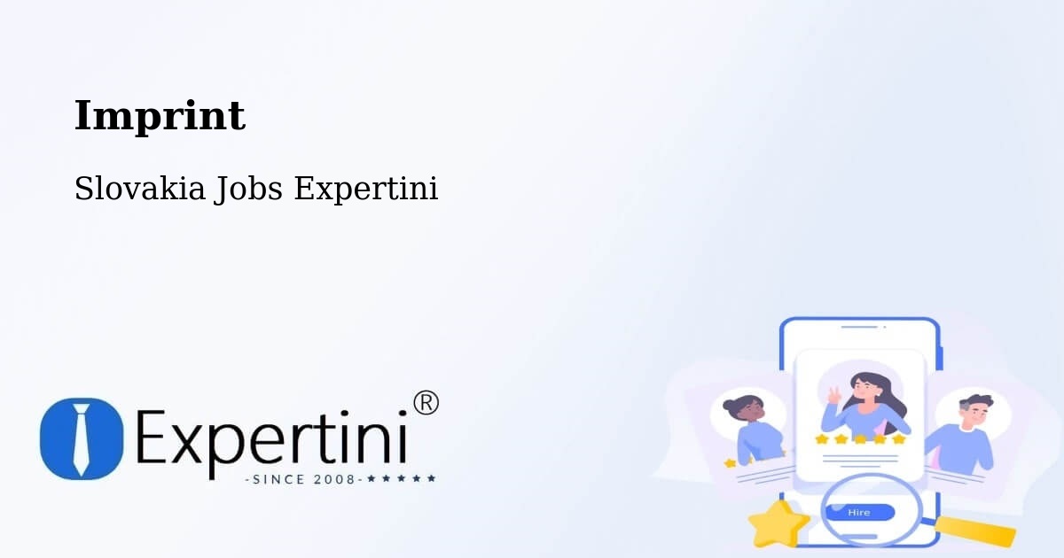 Imprint – Šahy - Slovakia Jobs Expertini