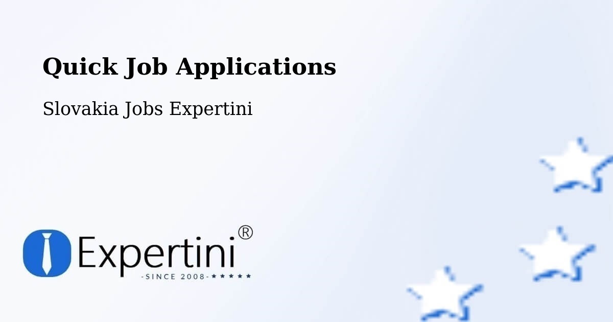 Quick Apply Feature – Šahy - Slovakia Jobs Expertini